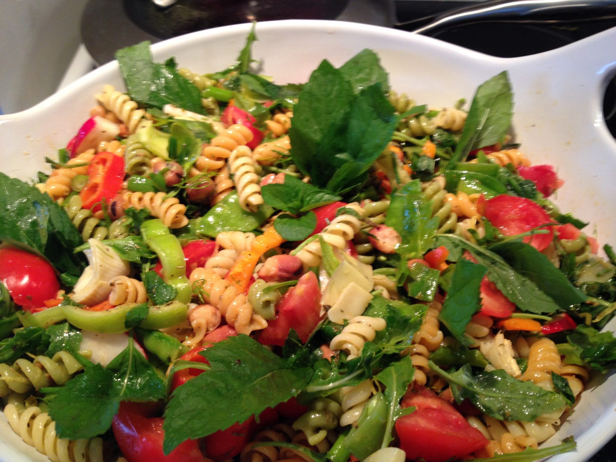 Minted Pasta Salad with Fava and Peas