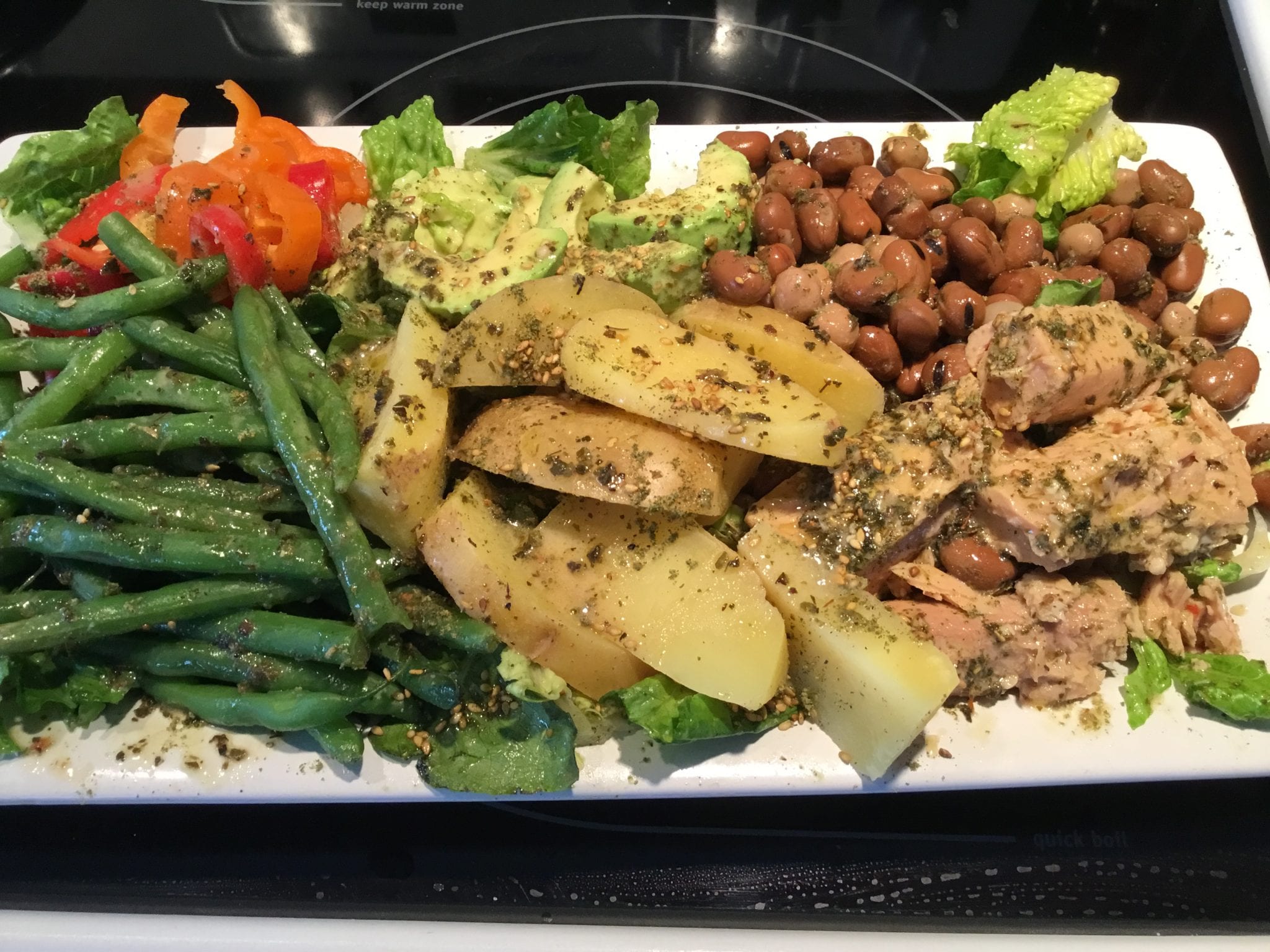 Nicoise Salad with Israeli Zaatar