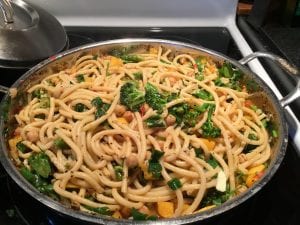 Chickpea Bucatini with Broccolini and Butternut