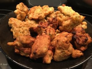 Christmas Baccala and Cauliflower Fritters