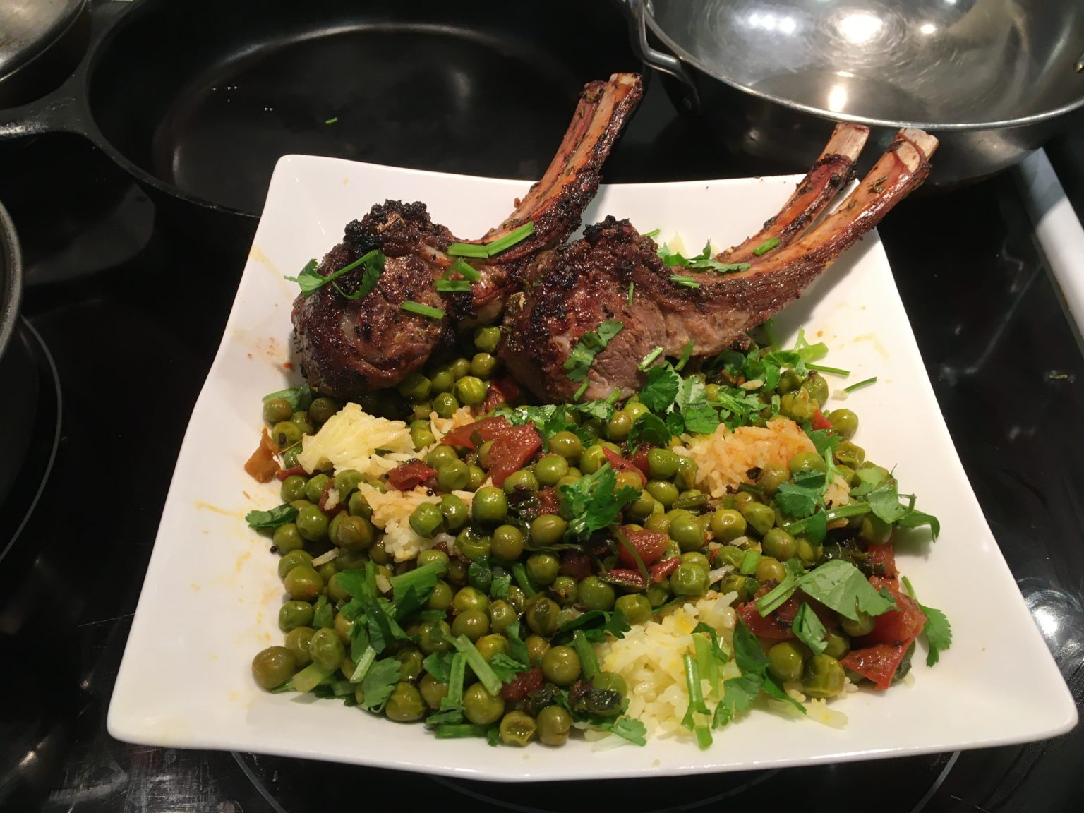 Green Pea Sabzi with Lamb and Basmati Simply Natural Gourmet Cookbook