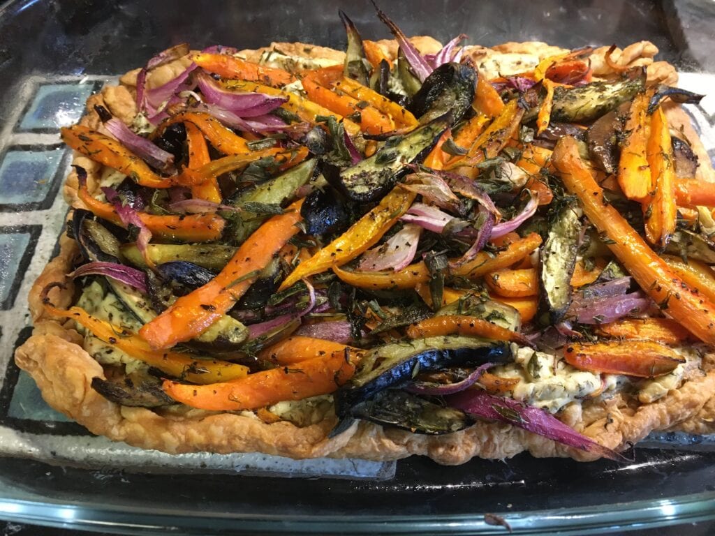 Savory Roasted Carrot and Eggplant Tart Simply Natural Gourmet Cookbook