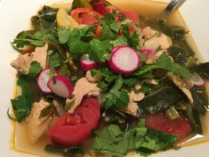 Chunky Vegetable Chicken Pozole