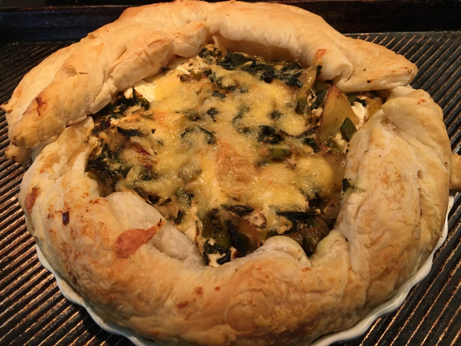 Potato Leek Galette with Organic Greens Simply Natural Gourmet Cookbook