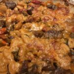 Baked Corona Beans with Beef and Squash
