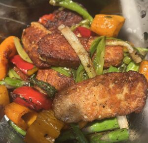 Halloumi with Spring Vegetables