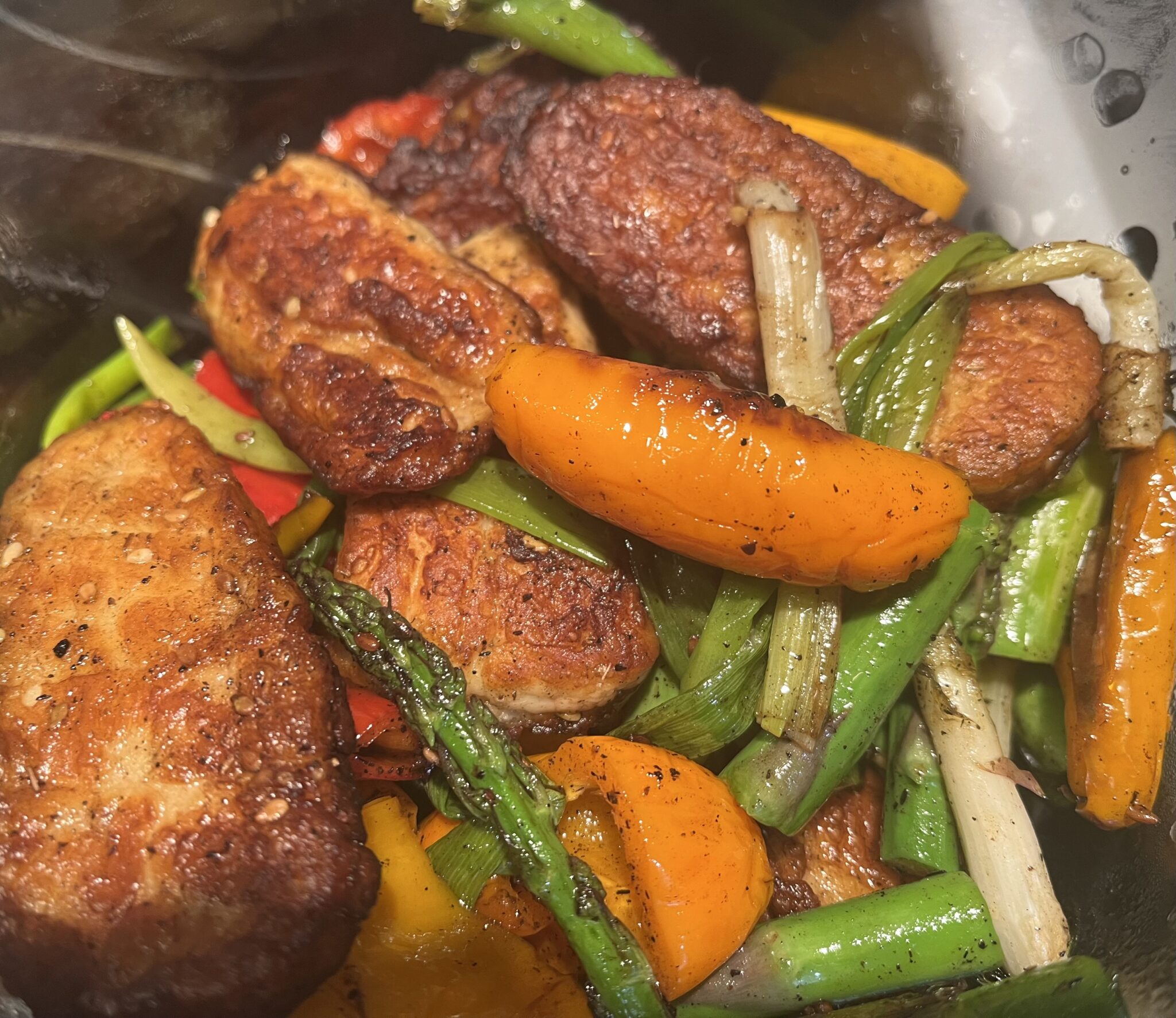 Halloumi with Spring Vegetables