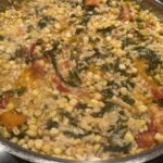 Corn Risotto with Spinach and Tomato