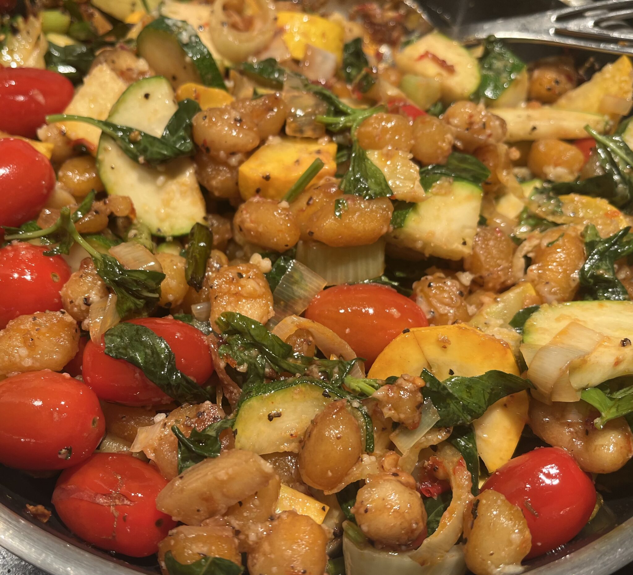 Golden Potato Gnocchi with Summer Vegetables