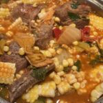 Korean Short Ribs with Vegetables on Glass Noodles