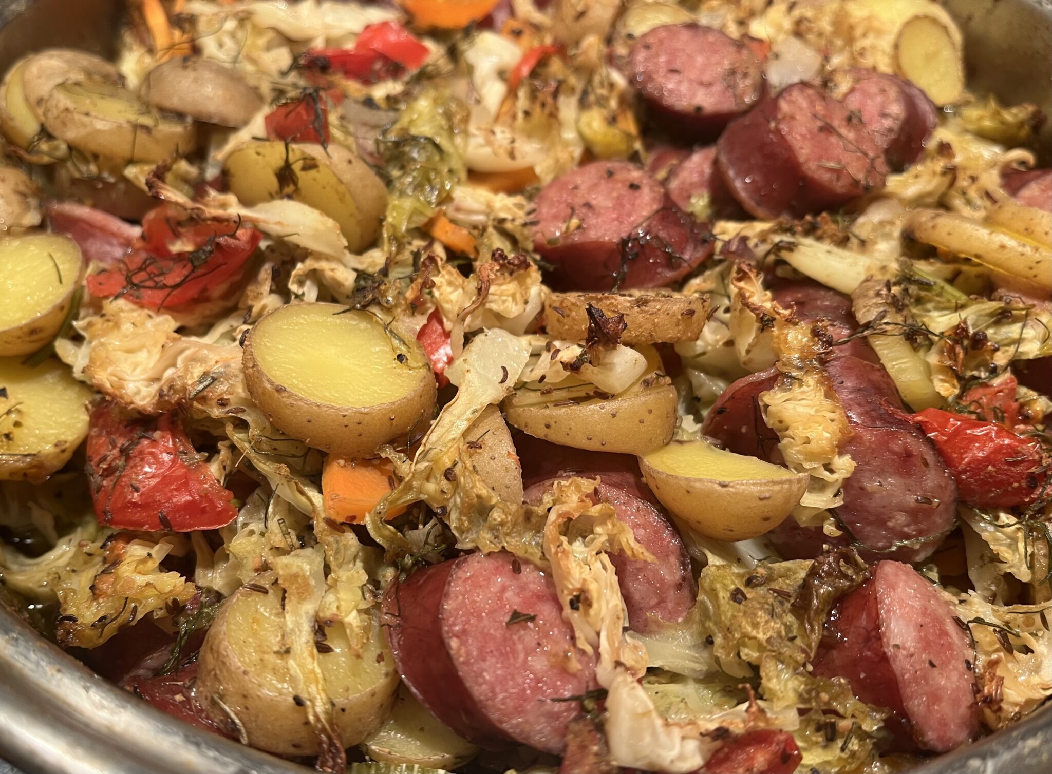 Kielbasa Vegetable Bake